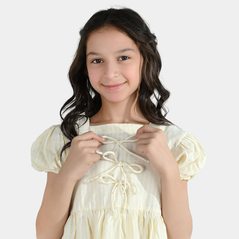 Girls Cotton Casual Frock Fun Day