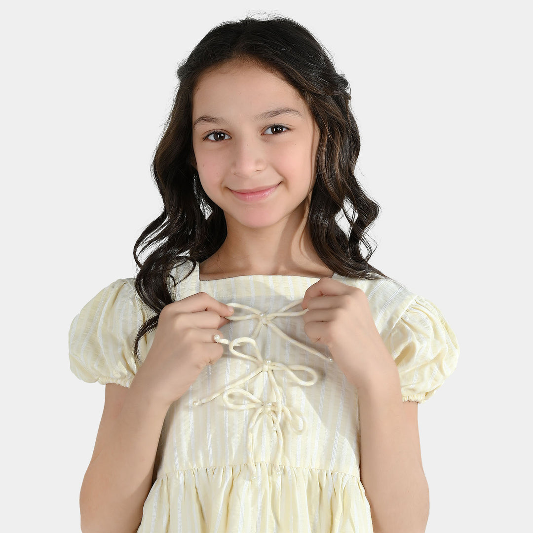 Girls Cotton Casual Frock Fun Day