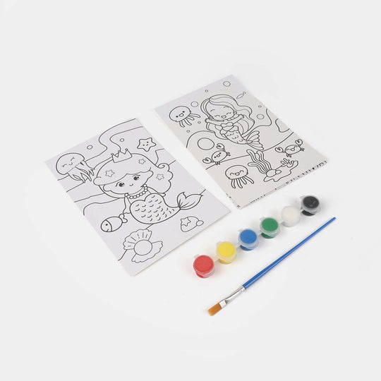 DIY Paper Mask & Character Cutout Coloring Set