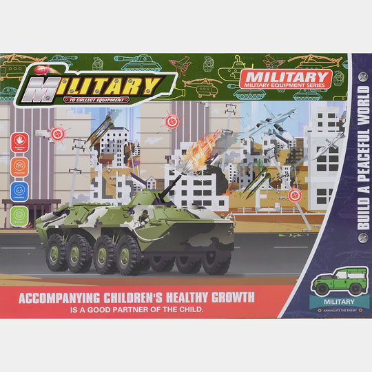 Kids Military Defence Playset - Aircraft Carrier & Combat Vehicles