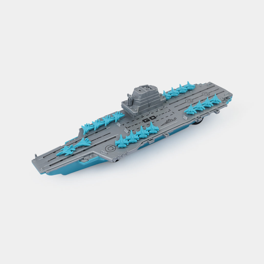 Kids Military Defence Playset - Aircraft Carrier & Combat Vehicles