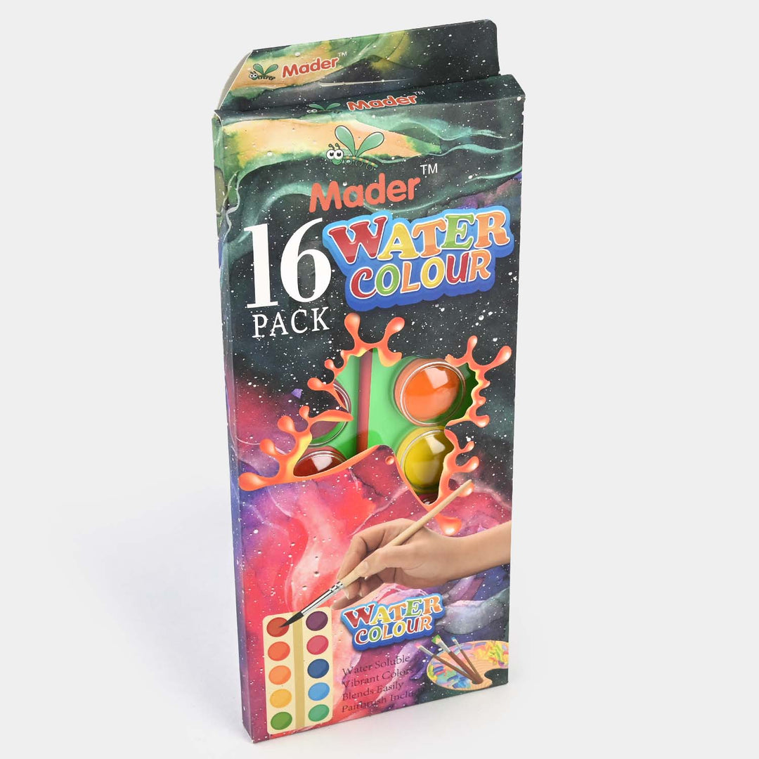 Mader Dry Water Color 16 Color Set