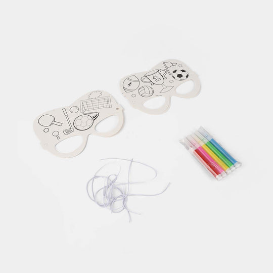 DIY Paper Eye Mask Coloring Craft Kit