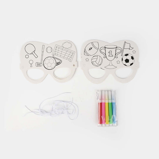 DIY Paper Eye Mask Coloring Craft Kit