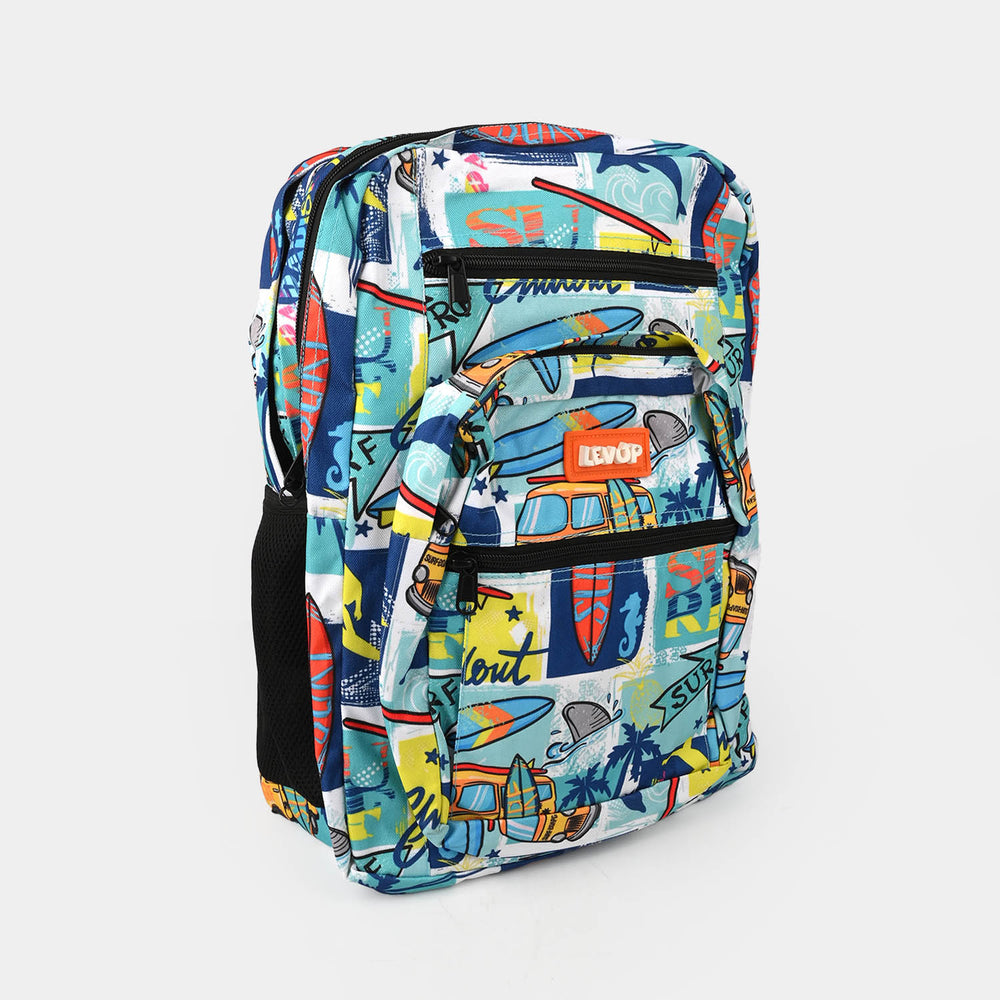 LEVUP MULTI COMPARTMENTS SCHOOL BACKPACK FOR CLASS (1-4)