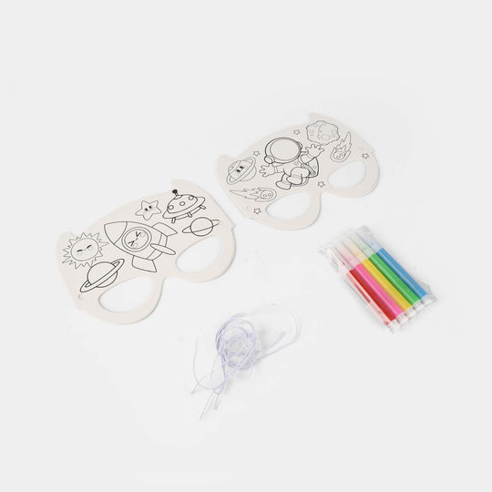 DIY Paper Eye Mask Coloring Craft Kit