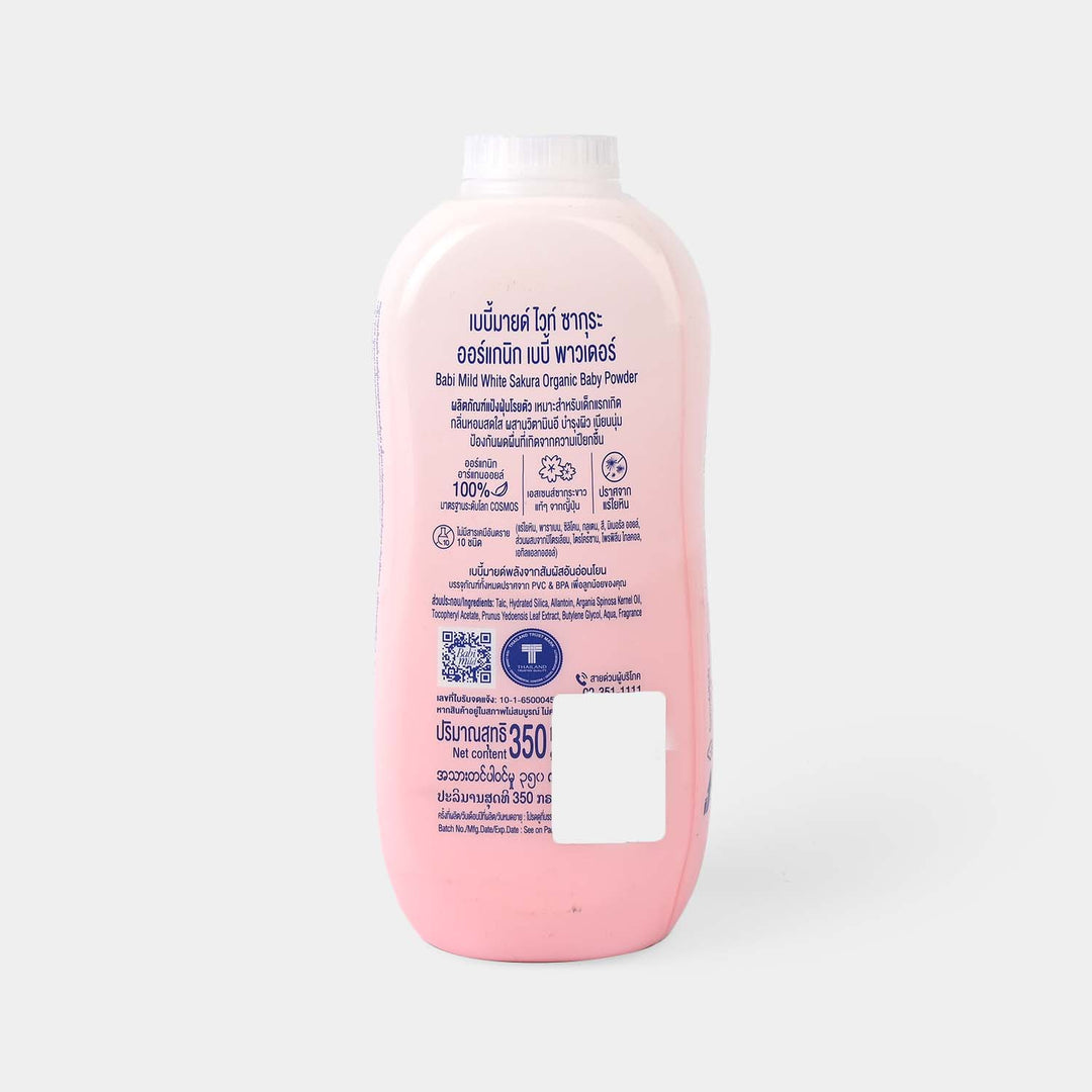 Babi Mild Baby Powder White Sakura 350gm