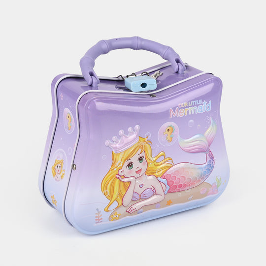 Metal Coin/Money Box with Lock For Kids