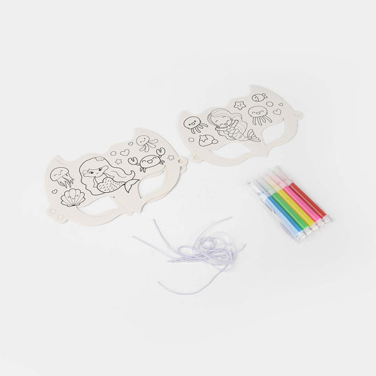 DIY Paper Eye Mask Coloring Craft Kit