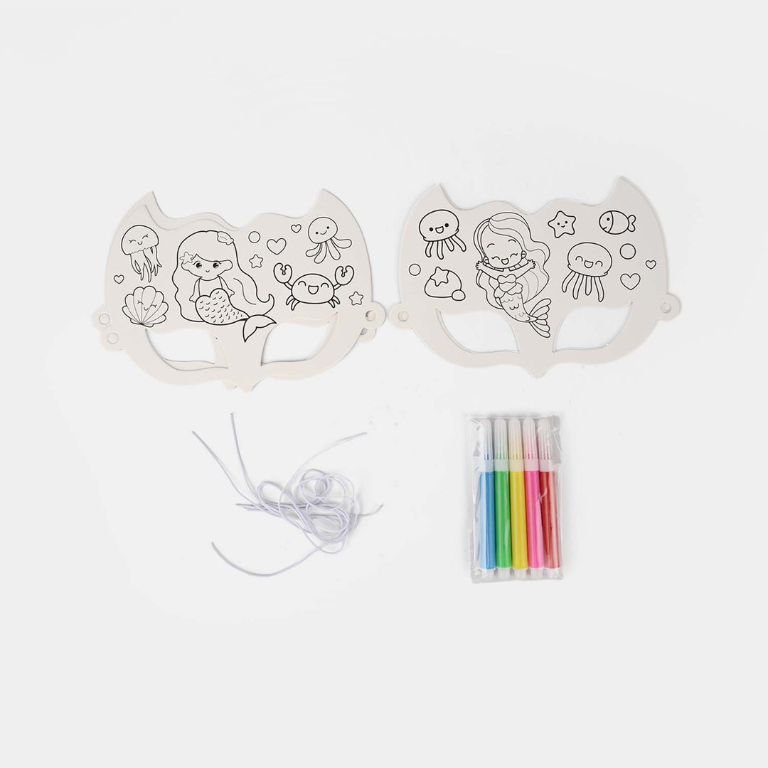 DIY Paper Eye Mask Coloring Craft Kit