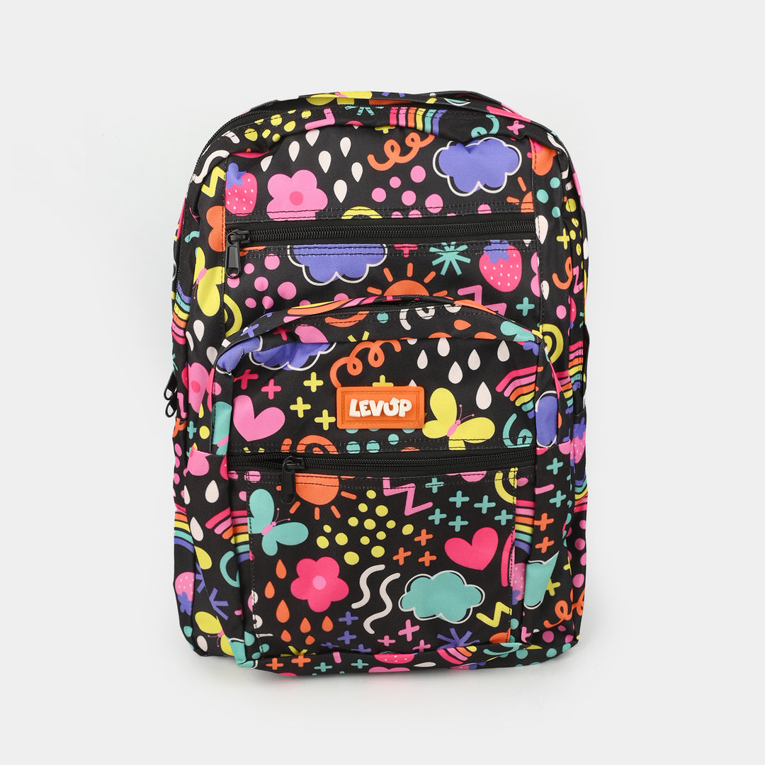 LEVUP MULTI COMPARTMENTS SCHOOL BACKPACK FOR CLASS (1-4)