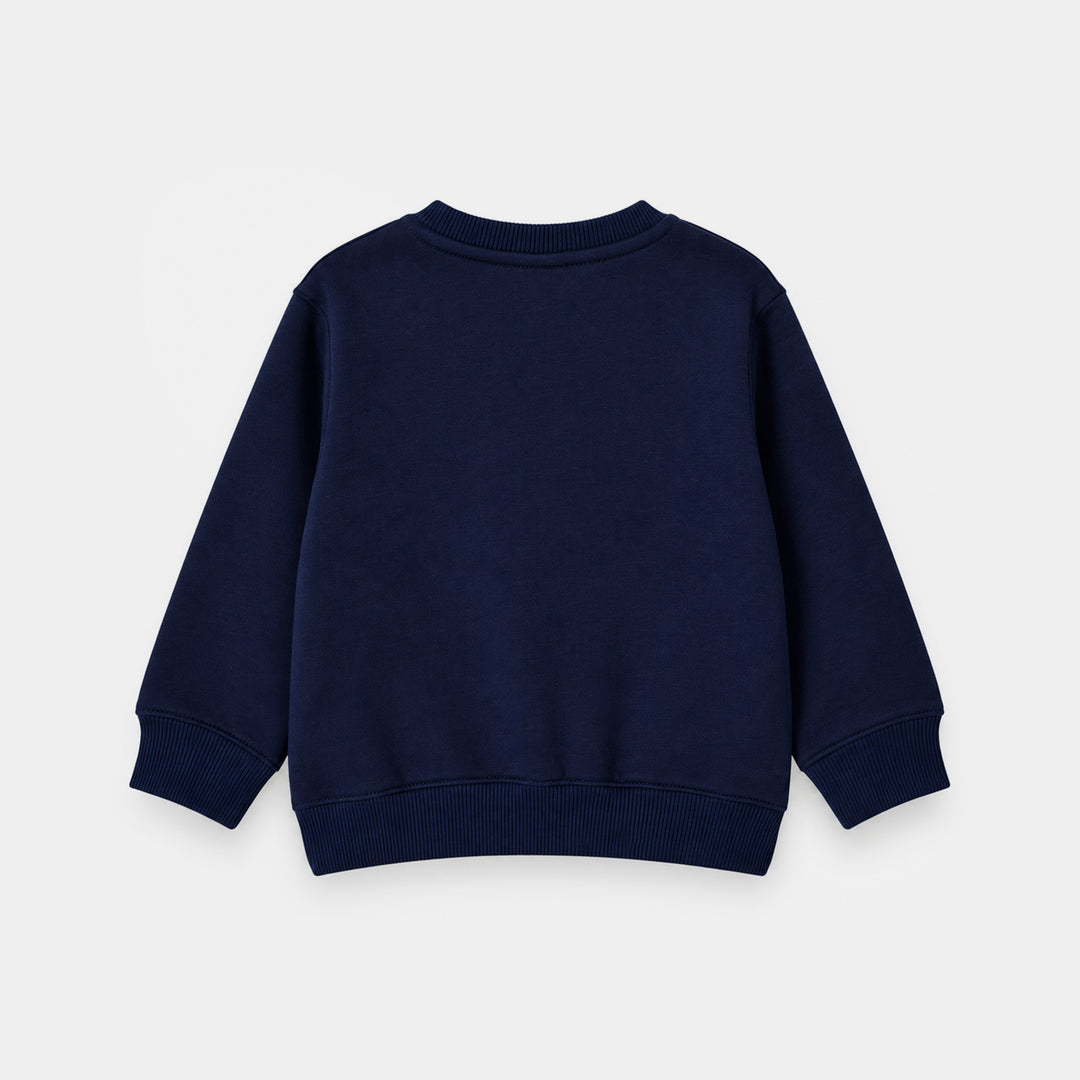 Girls Fleece Sweatshirt My Fav Blue