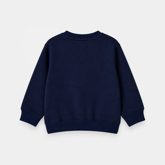 Girls Fleece Sweatshirt My Fav Blue