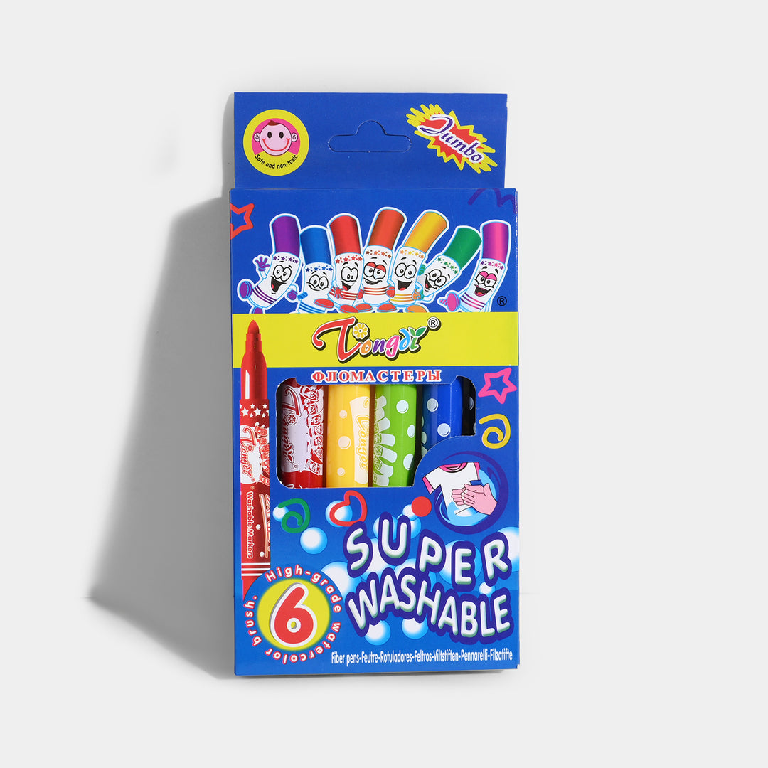Washable Marker 06Pcs