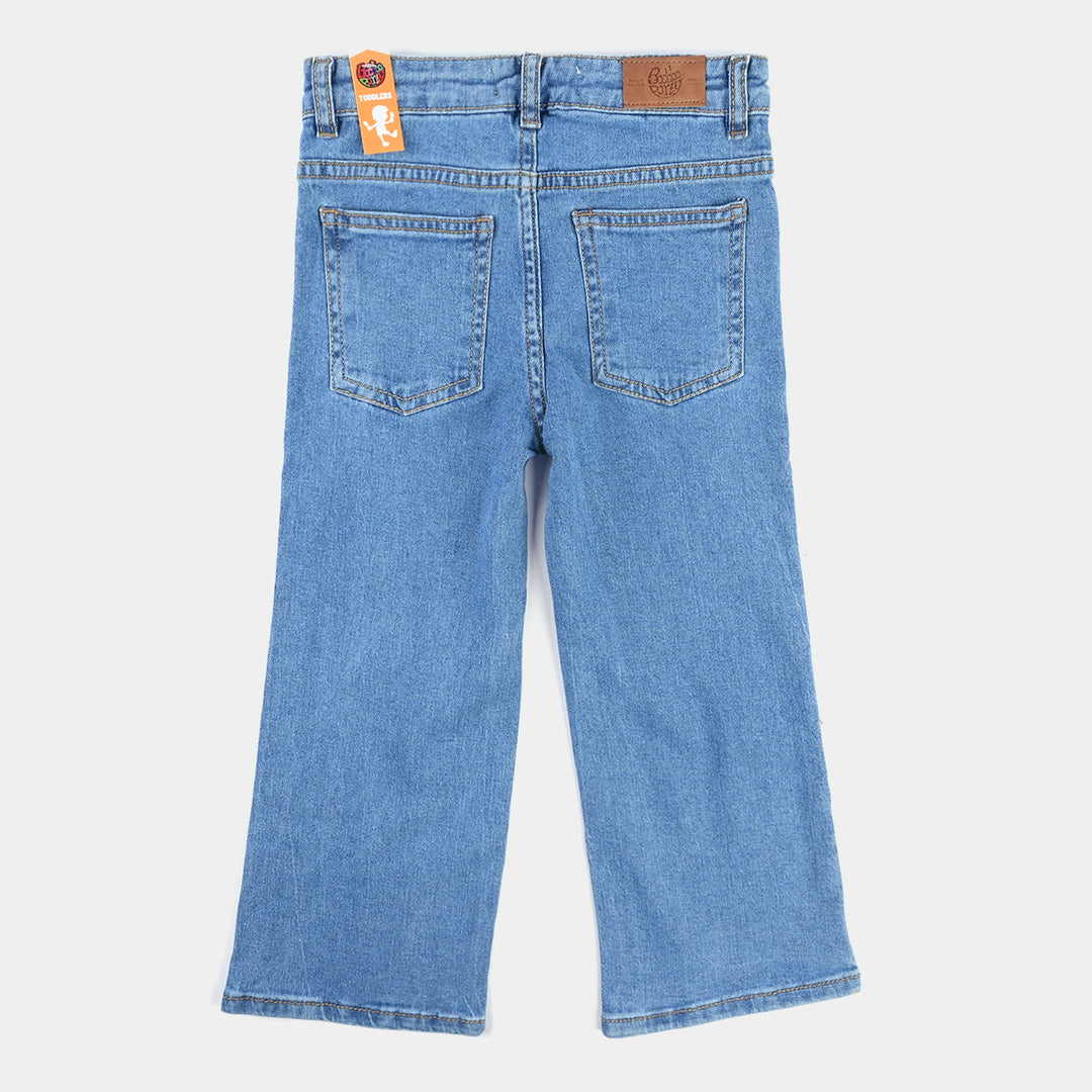 Girls Denim Pant Stitch-LT.Blue