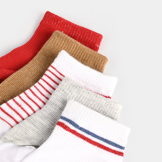 5 Pair Baby Socks 3Pcs | 0-12M