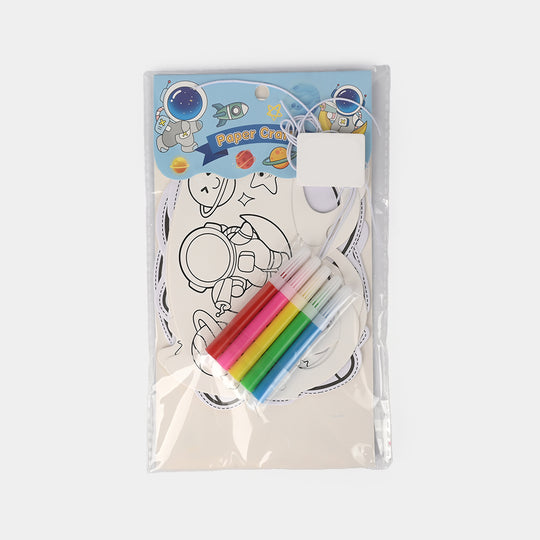 DIY Paper Mask & Character Cutout Coloring Set