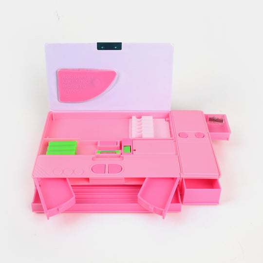 Multi-Compartment Magnetic Jumbo Pencil Box