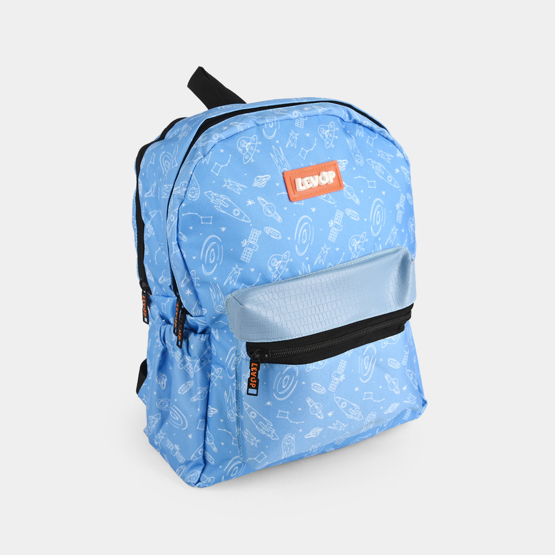 LEVUP 15" Rexine Flap Backpack | Grade KG