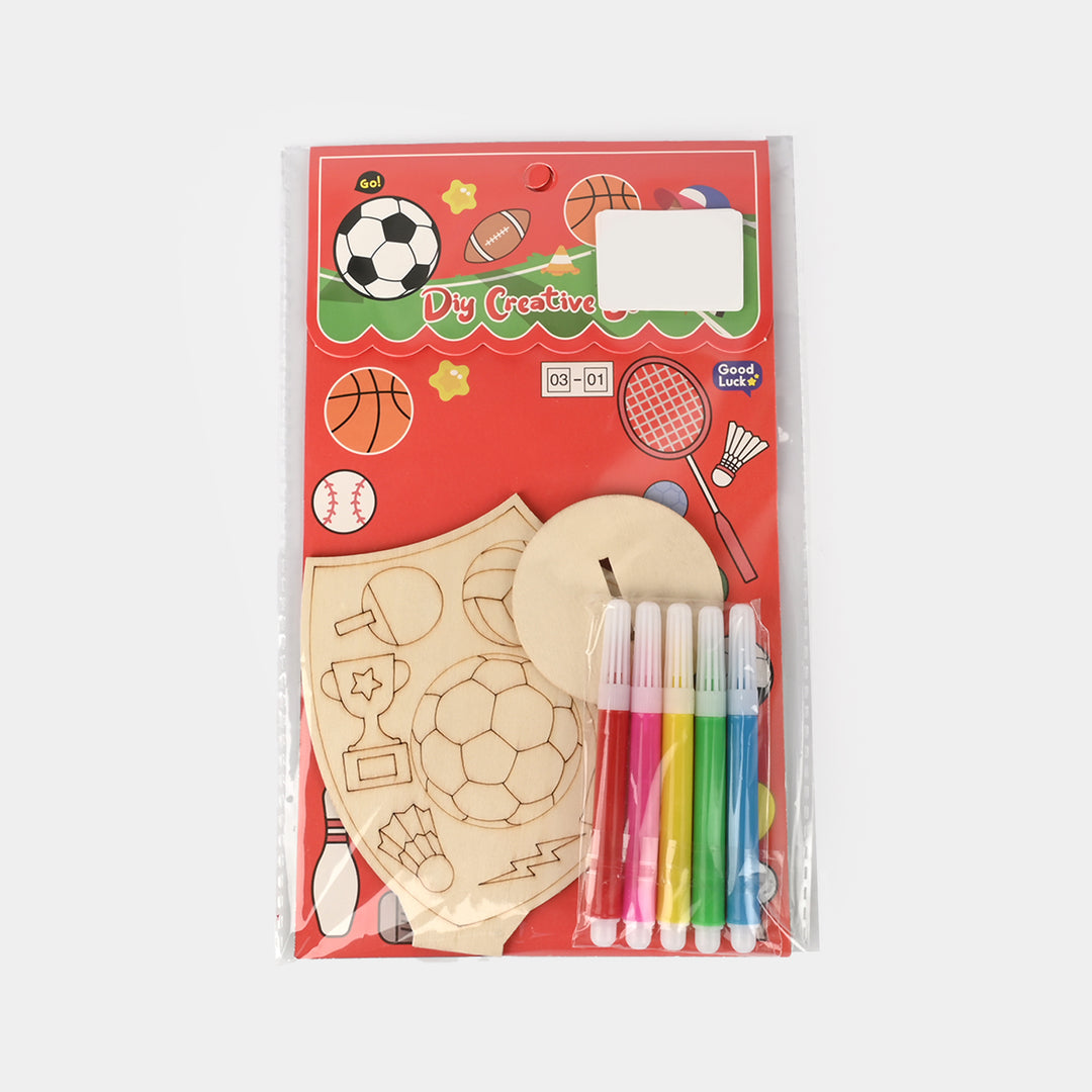 DIY Wooden Standee Coloring Craft Kit