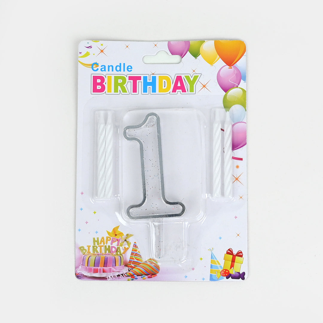 Numeric Happy Birthday Cake Topper Candle