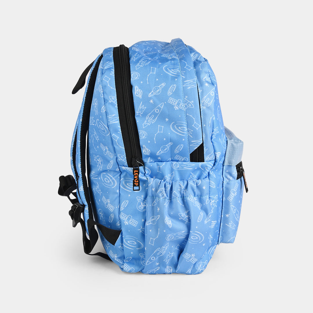 LEVUP 15" Rexine Flap Backpack | Grade KG
