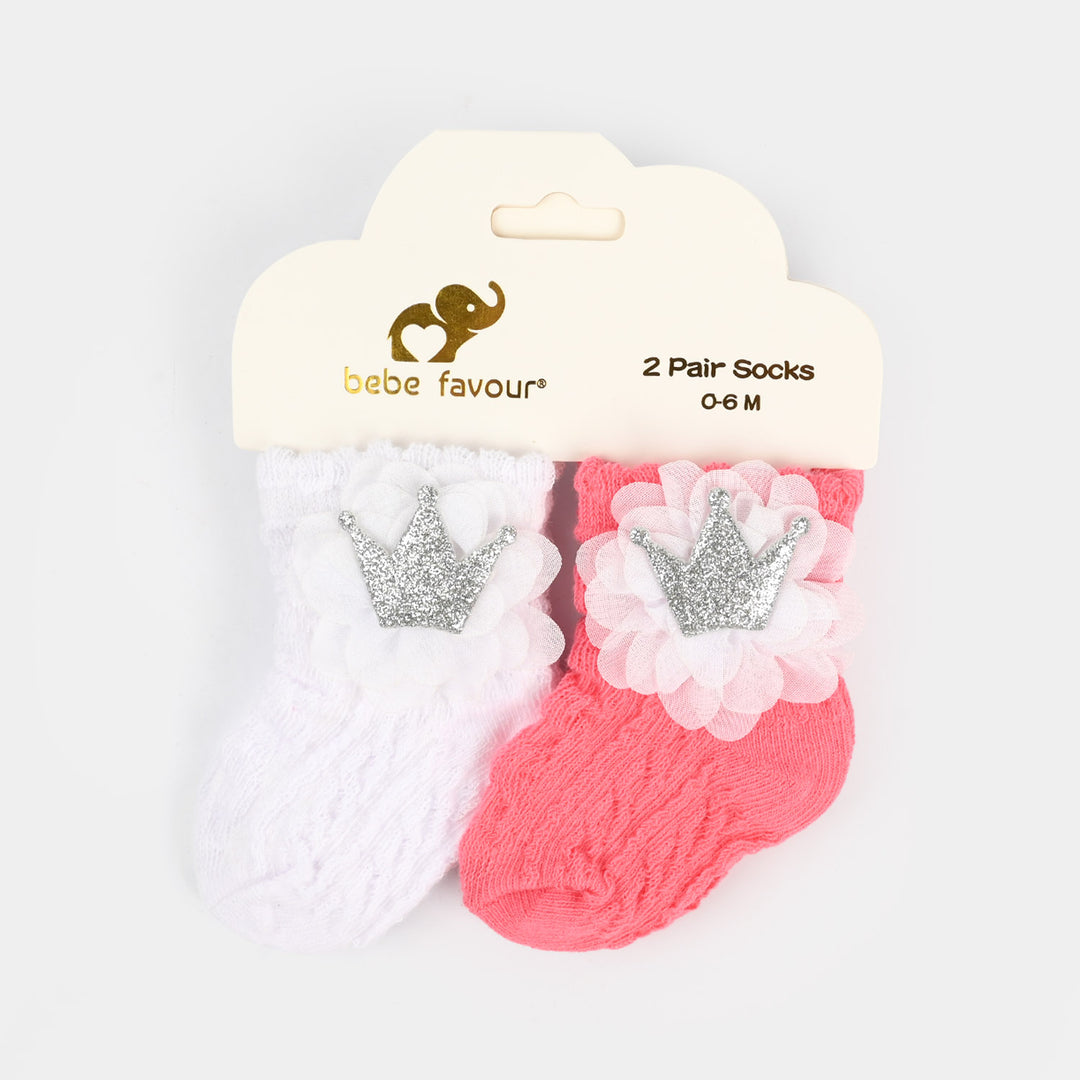 Infant Baby Socks 0-6M+ | 2Pairs