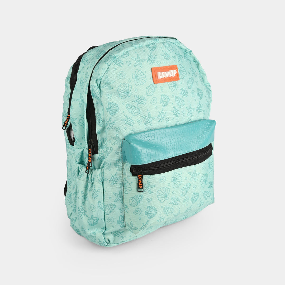 LEVUP 15" Rexine Flap Backpack | Grade KG