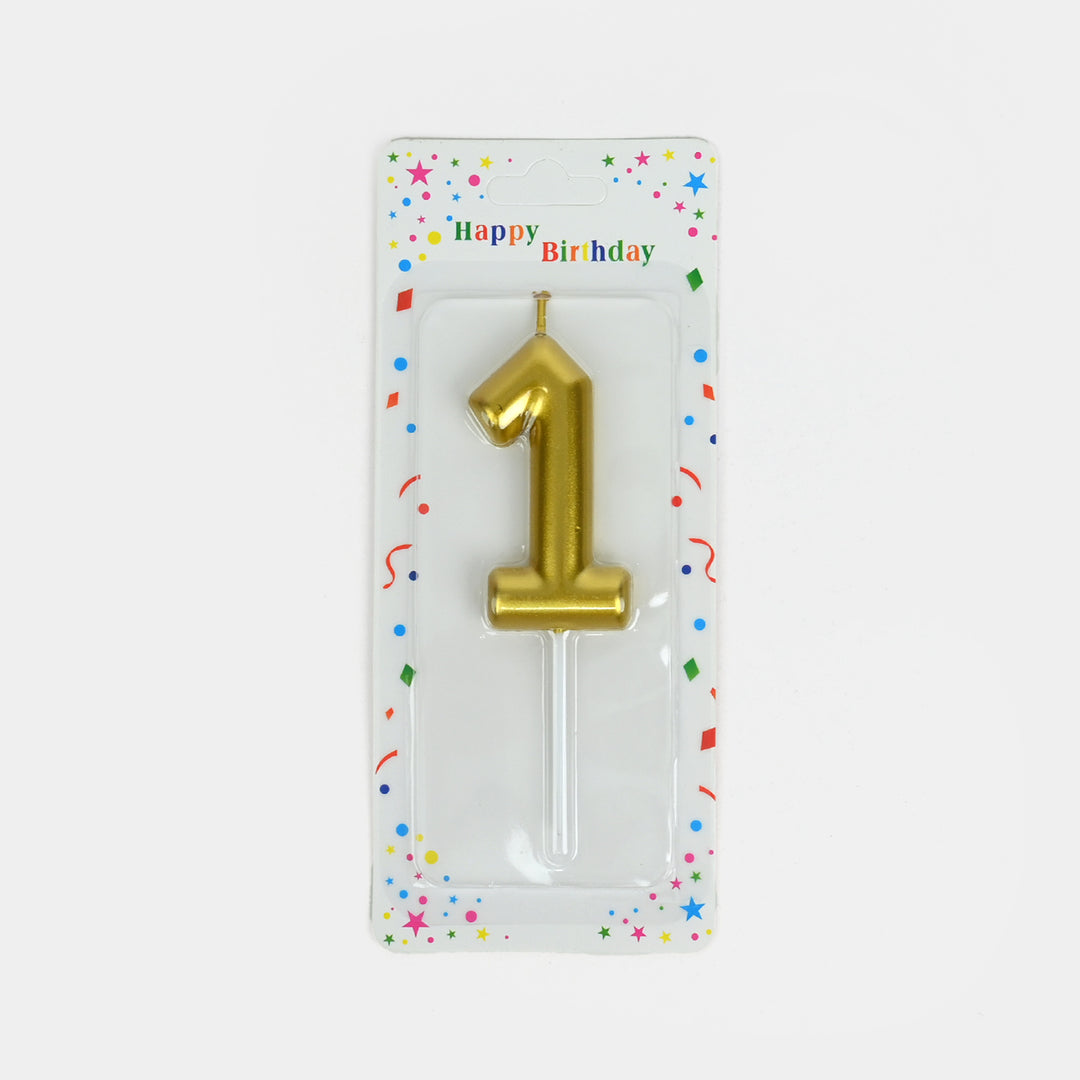 Numeric Happy Birthday Cake Topper Candle