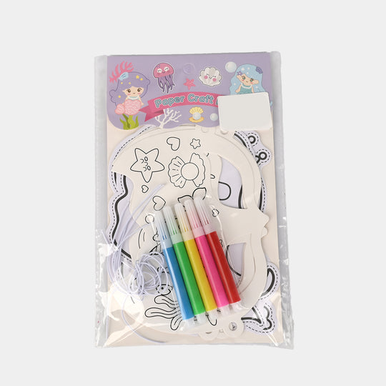 DIY Paper Mask & Character Cutout Coloring Set