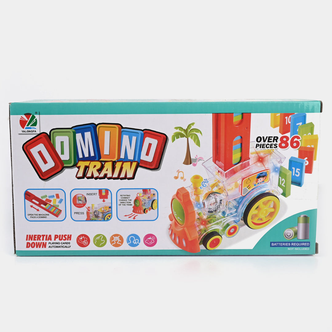 Domino Train With Light & Music Toy For Kids