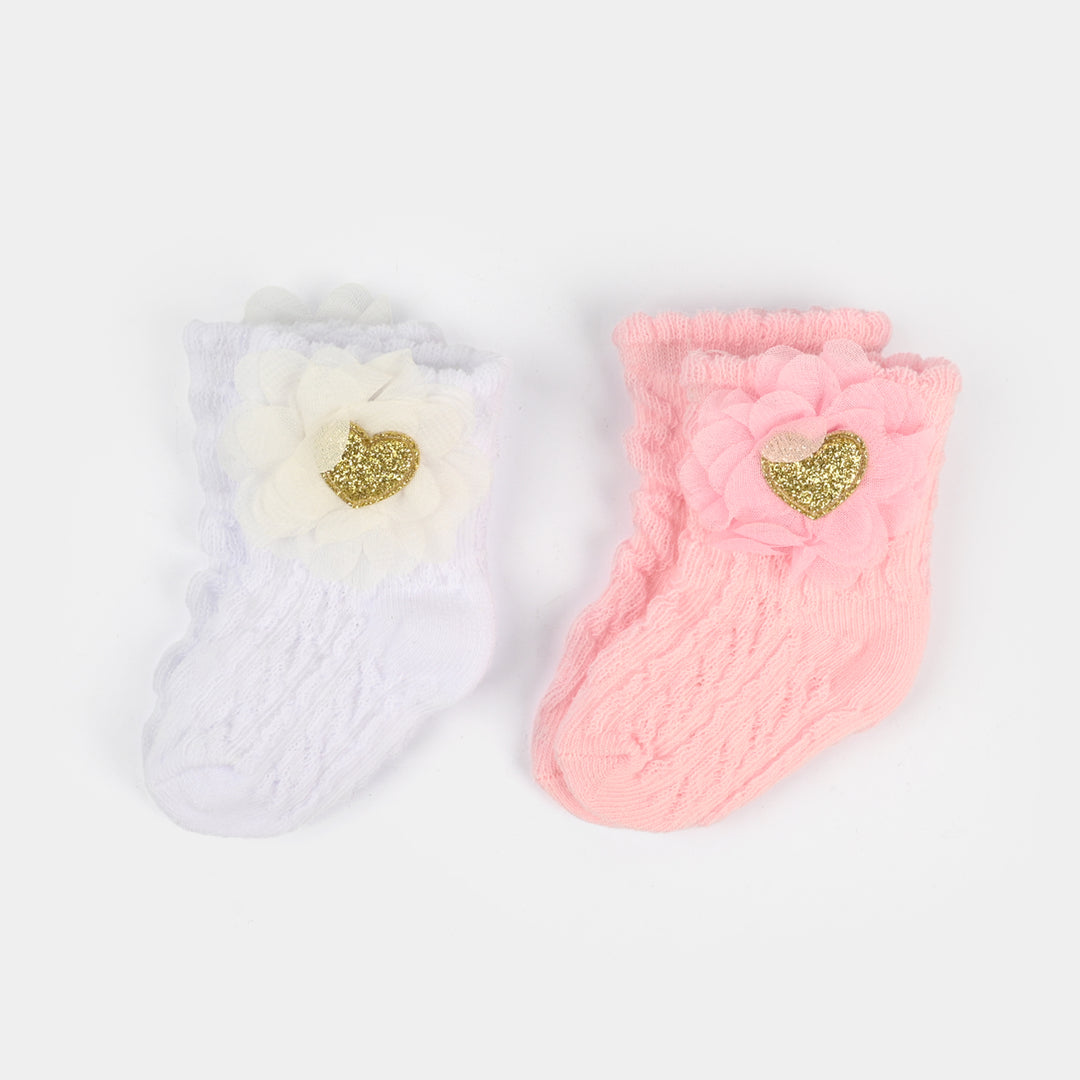 Infant Baby Socks 0-6M+ | 2Pairs