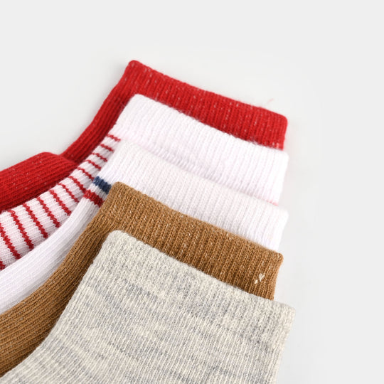 5 Pair Baby Socks 3Pcs | 2-4M