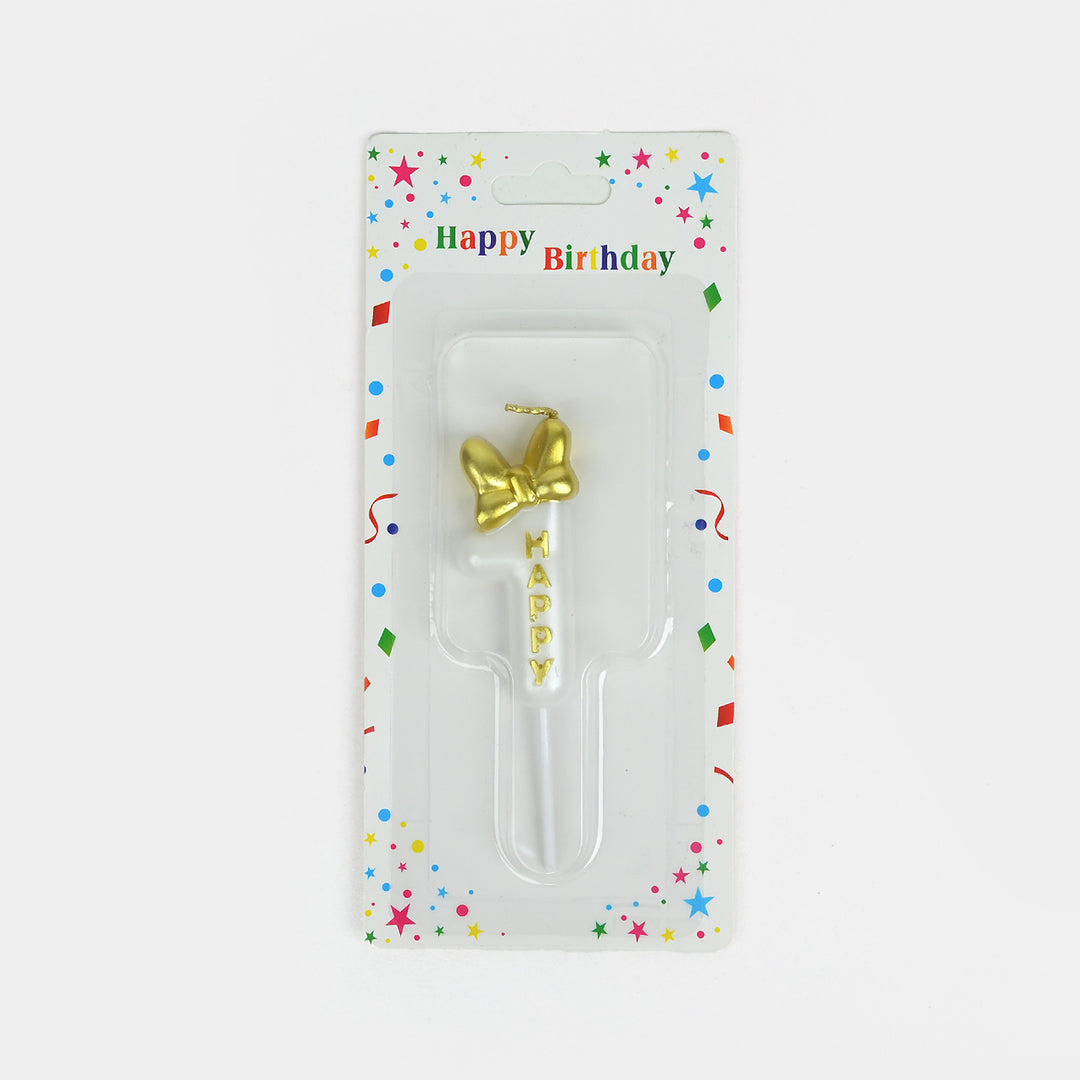 Numeric Happy Birthday Cake Topper Candle