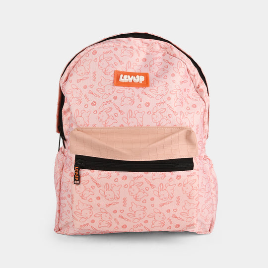 LEVUP 15" Rexine Flap Backpack | Grade KG