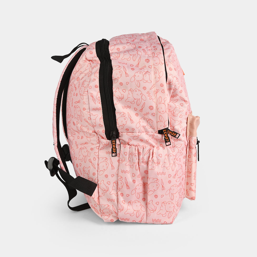 LEVUP 15" Rexine Flap Backpack | Grade KG