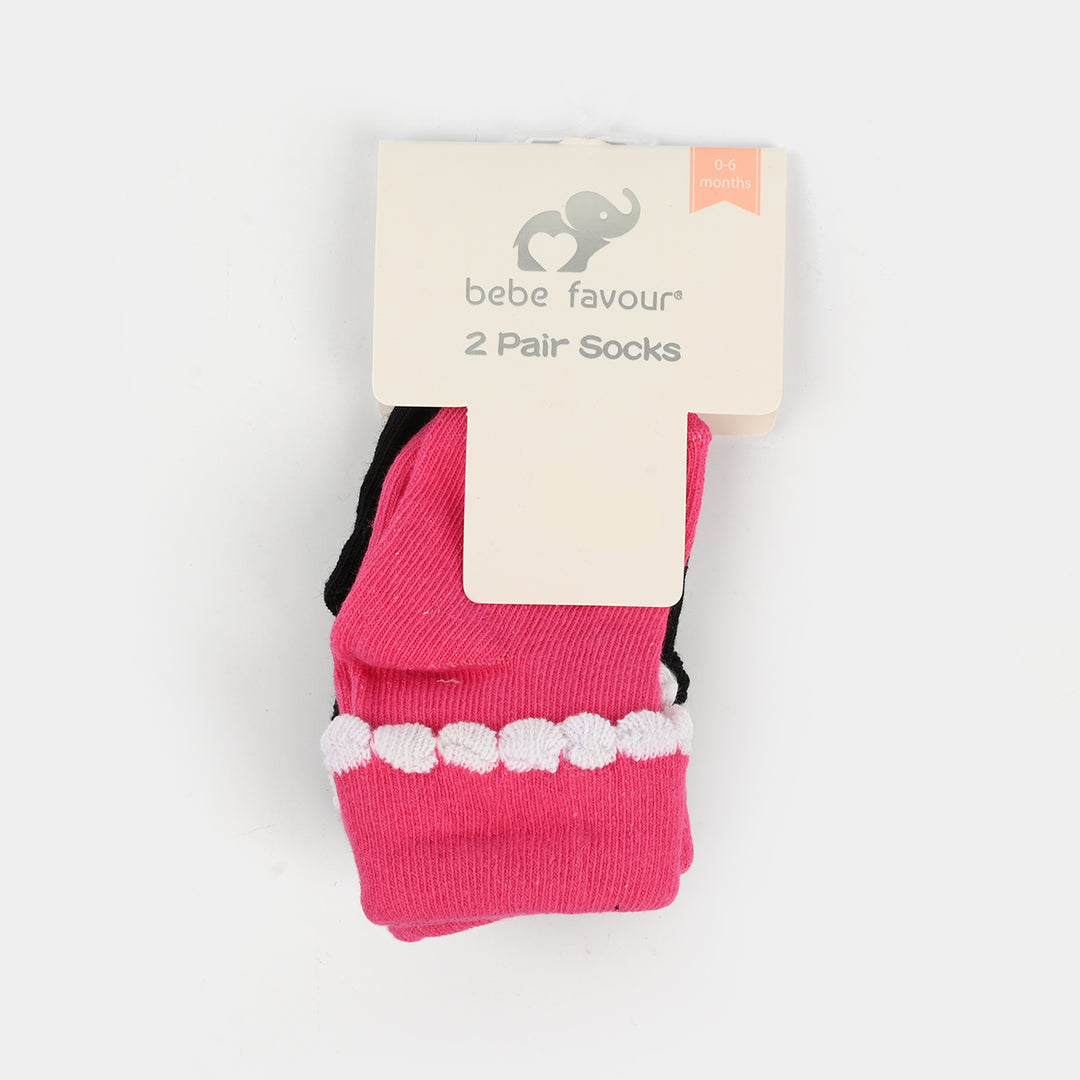 Infant Baby Socks 0-6M+ | 2Pairs