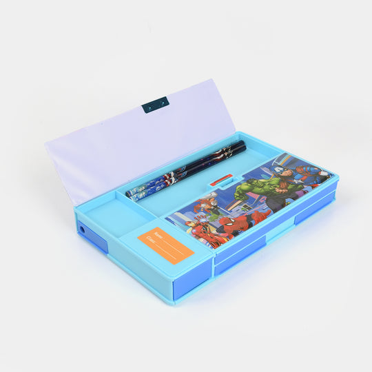Multi-Compartment Magnetic Jumbo Pencil Box