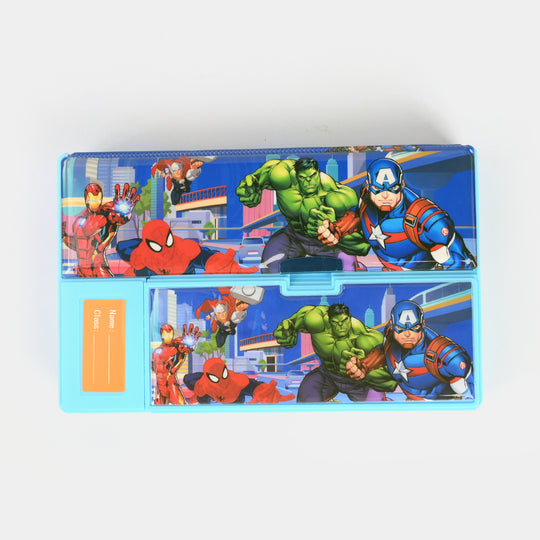 Multi-Compartment Magnetic Jumbo Pencil Box