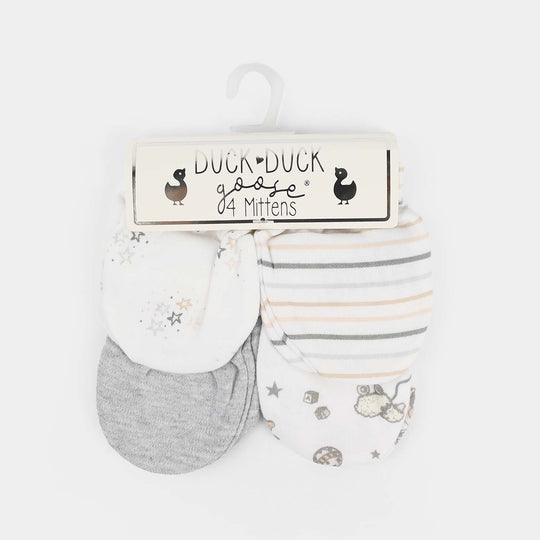 4-Pack Newborn Baby Scratch Mittens