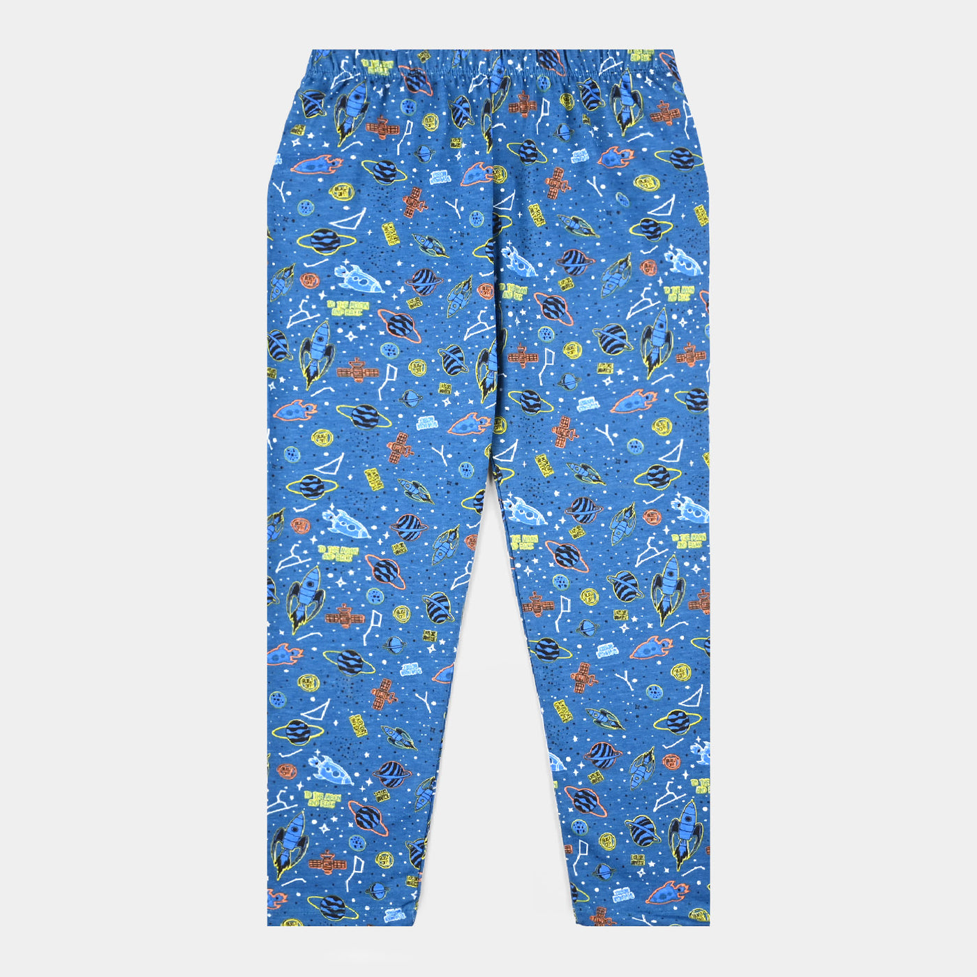 Boys Poly Cotton Knitted Nightwear Space-Sea port