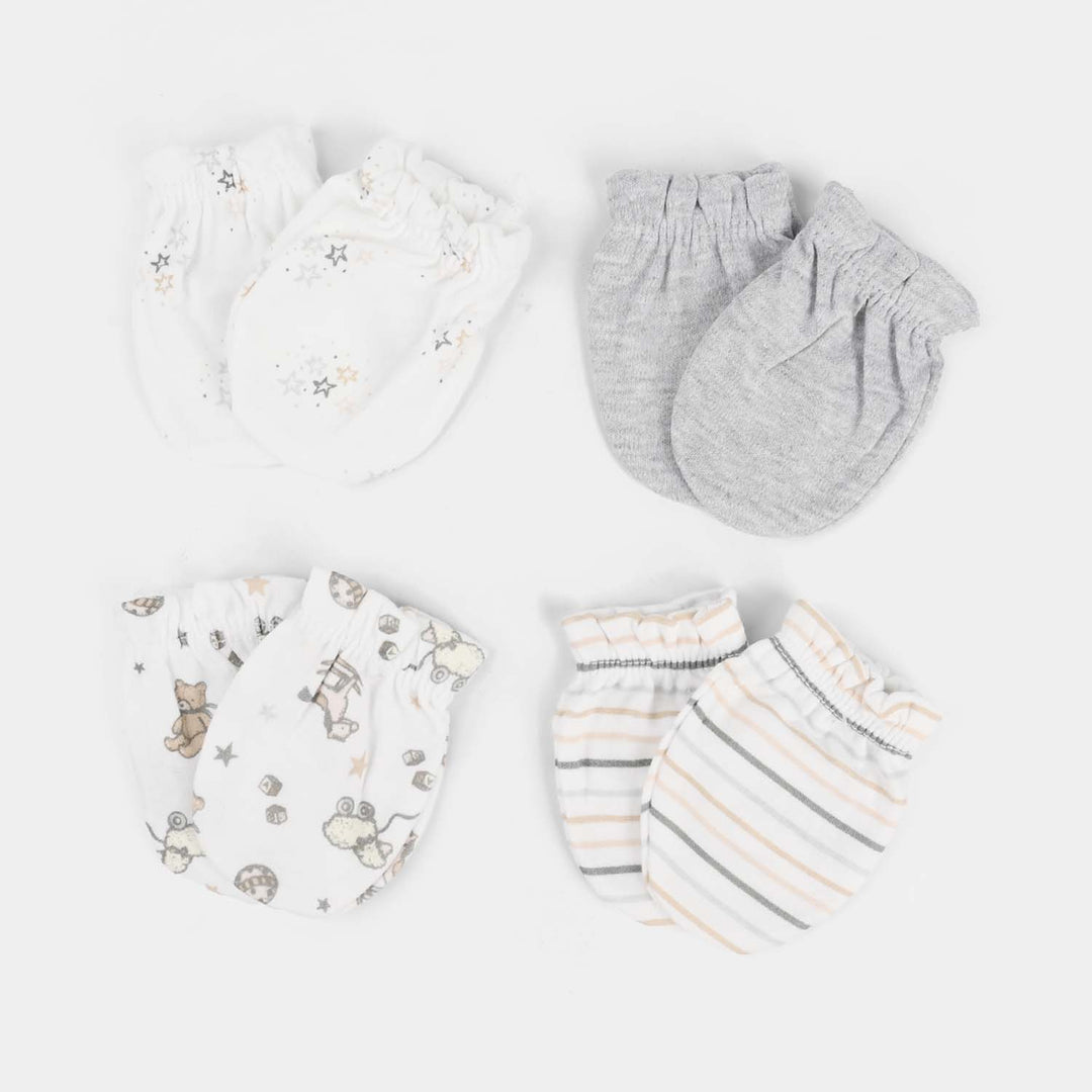 4-Pack Newborn Baby Scratch Mittens