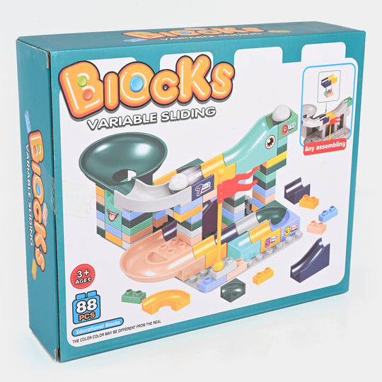 Sliding Building Blocks Track Set 88PCs