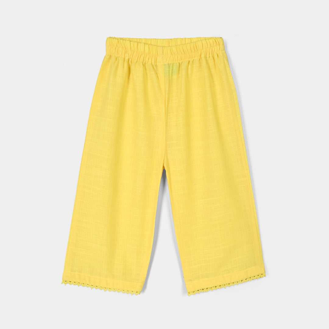 Infant Girls Cotton Emb 2Pcs Noor Blossom-Yellow