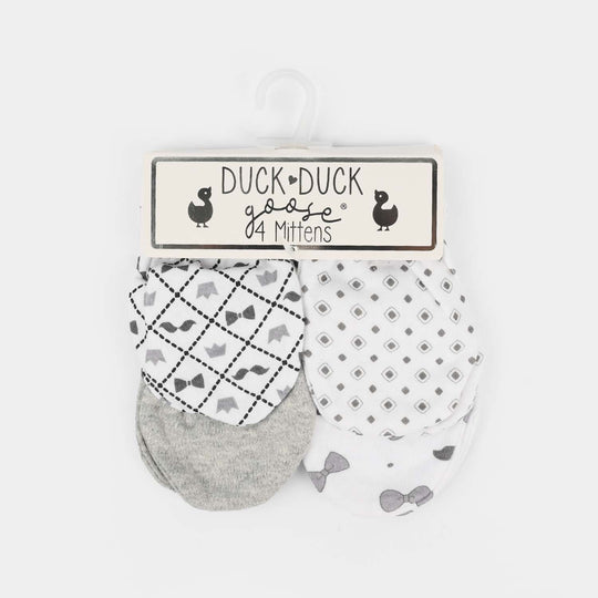 4-Pack Newborn Baby Scratch Mittens