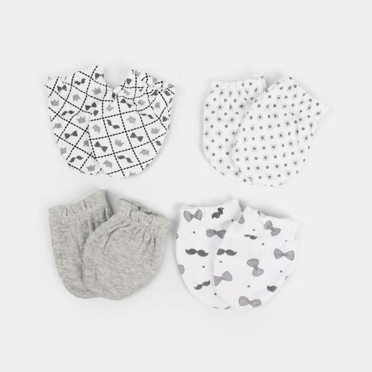 4-Pack Newborn Baby Scratch Mittens