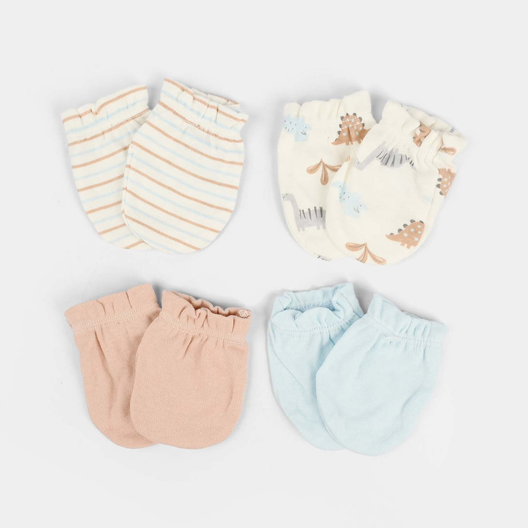 4-Pack Newborn Baby Scratch Mittens
