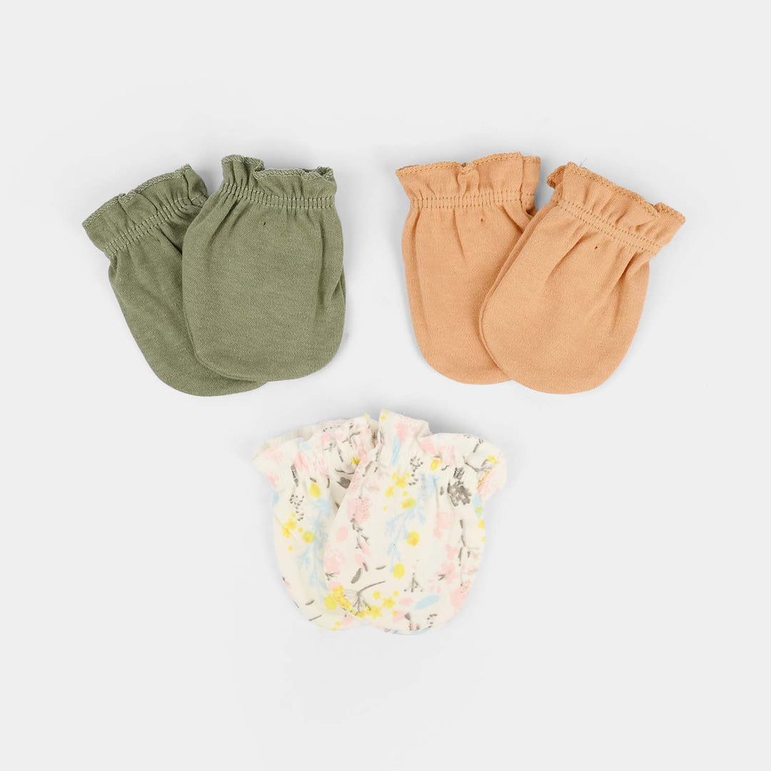 3-Pack Newborn Baby Mittens