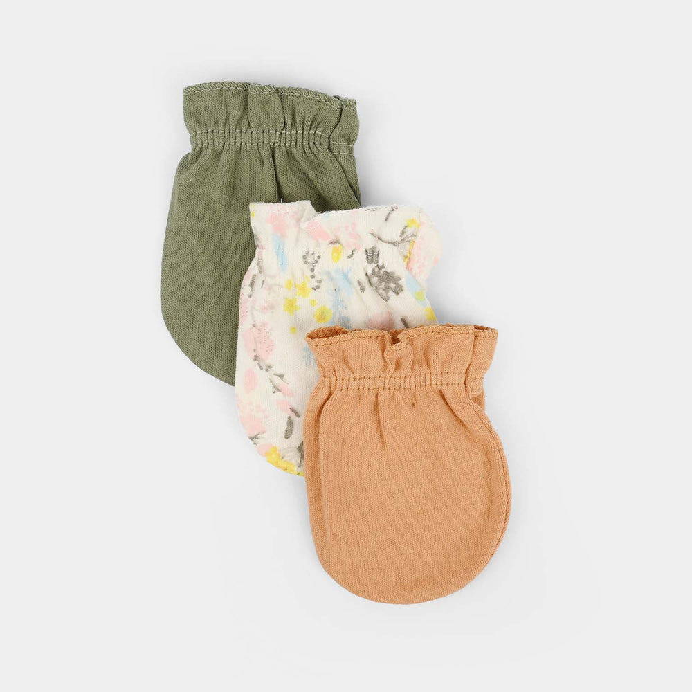 3-Pack Newborn Baby Mittens