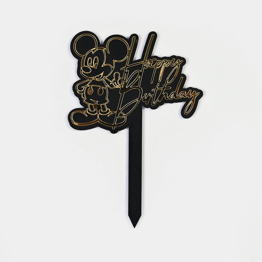 HBD Wood Cake Topper